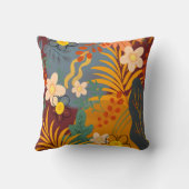 ハロー春ハピネス、フローラオレンジテラコッタ クッション (裏面)