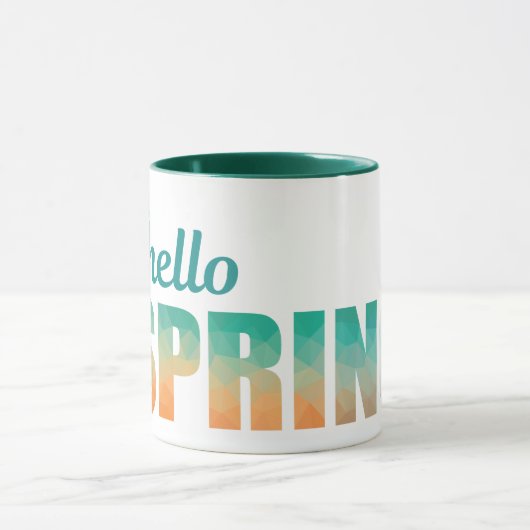 ハロー春バタフライグリーンマグ マグカップ (中央)