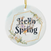 ハロー春バード セラミックオーナメント (正面)