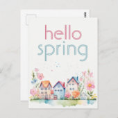 ハロー春フローラウォーターカラーハウスプロモーション ポストカード (正面/裏面)