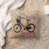 ハロー春ホームデコール装飾用クッション クッション (ブランケット)