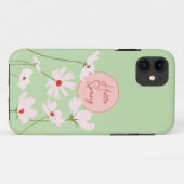 ハロー春ライトピンク赤コスモス花フローラ Case-Mate iPhoneケース (裏面(横))