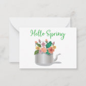 ハロー春標識 ノートカード (正面)