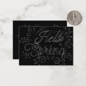 ハロー春標識 ノートカード (正面/裏面インサイチュ)