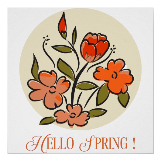 ハロー春標識 ポスター (正面)