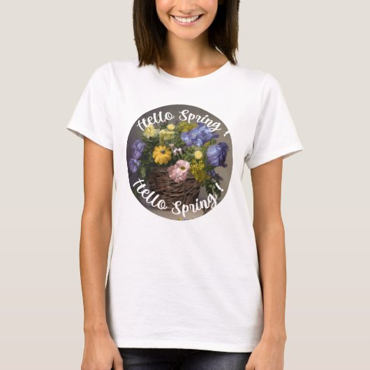 ハロー春標識 Tシャツ (正面)