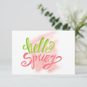 ハロー春誕生日パーティーの招待 招待状 (スタンド正面)