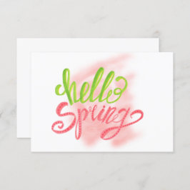 ハロー春誕生日パーティーの招待 招待状