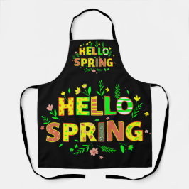 ハロー春 エプロン