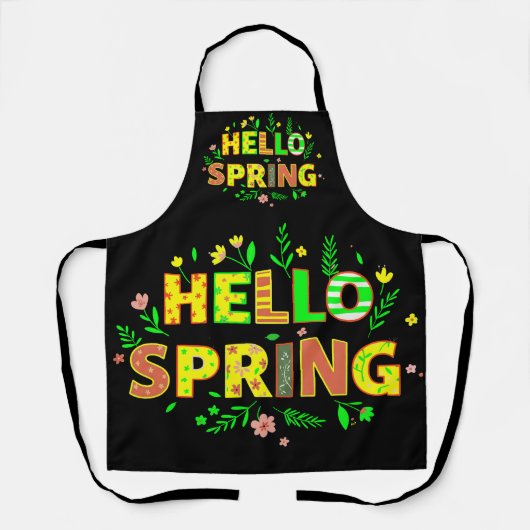 ハロー春 エプロン (正面)