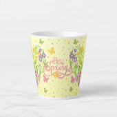 ハロー春 カフェラテマグ (正面)