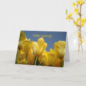 ハロー春! カード (黄色い花)