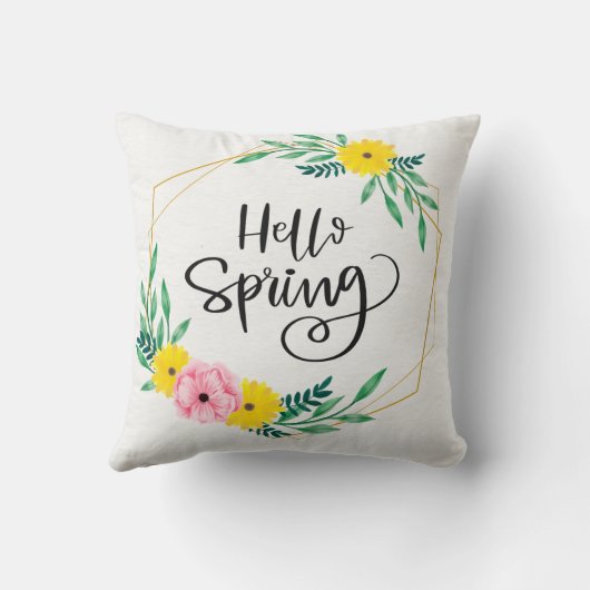 ハロー春 クッション (裏面)