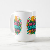 ハロー春 コーヒーマグカップ (正面左)