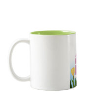 ハロー春 – パステルバードハウスアンドイエローチューリップ