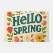 "ハロー春"ヴィーベ注入 ドアマット (正面)