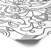 ハロー春：大人のための美しいカラーリングページ ポスター (角)