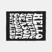 ハロー狩りシーズンシーズンバイヨードハズバインド フリースブランケット (正面(横))