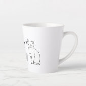 ハロー猫とハート カフェラテマグ (右)