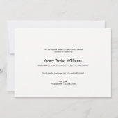 ハロー生まれたばかりのベビー写真の誕生発表 (裏面)