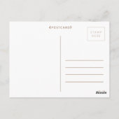 ハロー男の赤ちゃんガール誕生発表写真 ポストカード (裏面)