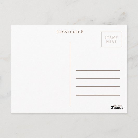 ハロー男の赤ちゃんガール誕生発表写真 ポストカード (裏面)