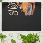 ハロー秋おもしろいスロスハロウィンパミクラシックキンT- キッチンタオル (折り畳み)