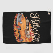 ハロー秋おもしろいスロスハロウィンパミクラシックキンT- ゴルフタオル (横)