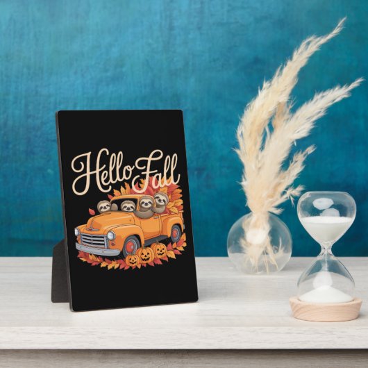 ハロー秋おもしろいスロスハロウィンパミクラシックキンT- フォトプラーク (側面)