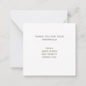 ハロー秋かわいいポップ・アートのネズミ ノートカード (裏面)