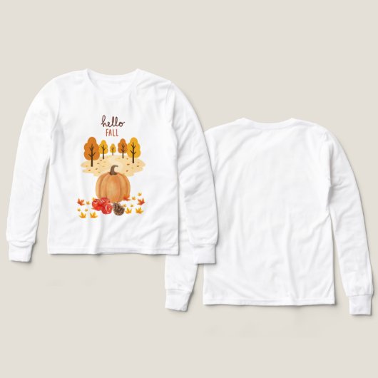 ハロー秋とカボチャ (デザイン 正面＆背面)