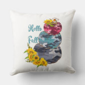 ハロー秋とカボチャ クッション (裏面)