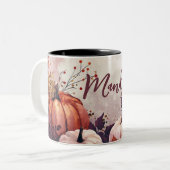 ハロー秋と花と名前 ツートーンマグカップ (正面左)