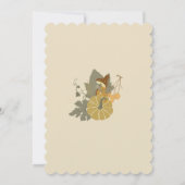 ハロー秋の秋バビシャワー誕生日パーティーinvita 招待状 (裏面)