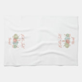 ハロー秋ウォーターカラーカボンプキンズ秋 キッチンタオル (横)