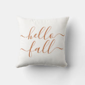 ハロー秋オータムオレンジスクリプトオーガニック クッション (裏面)