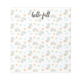 ハロー秋カボチャ秋ワゴンガーデニング ノートパッド