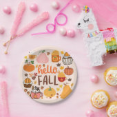 ハロー秋カボチャ ペーパープレート (パーティー)