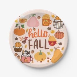 ハロー秋カボチャ ペーパープレート