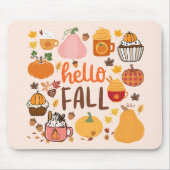 ハロー秋カボチャ マウスパッド (正面)