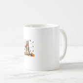 ハロー秋キャットシャツキャット紅葉キットンラブ コーヒーマグカップ (正面右)