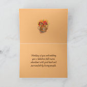 ハロー秋グリーティングカード サンキューカード (内部)