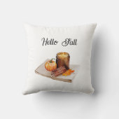 ハロー秋シーズンキャンドルカボチャモダン クッション (裏面)