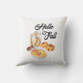 ハロー秋パンプキンファームハウスキュートオータムデコール クッション (裏面)