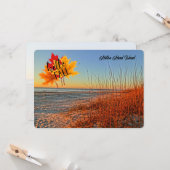 ハロー秋ヒルトンヘッドアイランドビーチサウスカロライナ カード (正面/裏面インサイチュ)