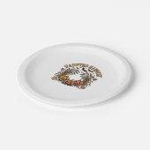 ハロー秋ビーブスパンプキン ペーパープレート (アングル)