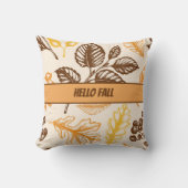 ハロー秋ブラウンオレン離れジズ – ファームハウス秋 クッション (正面)