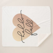 ハロー秋ラブハート シェルパブランケット (正面(横))