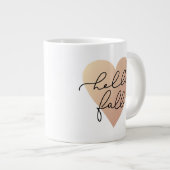 ハロー秋ラブハート ジャンボコーヒーマグカップ (正面右)