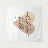 ハロー秋ラブハート タペストリー (正面(横))